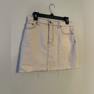 Light High Waisted Jean Skirt